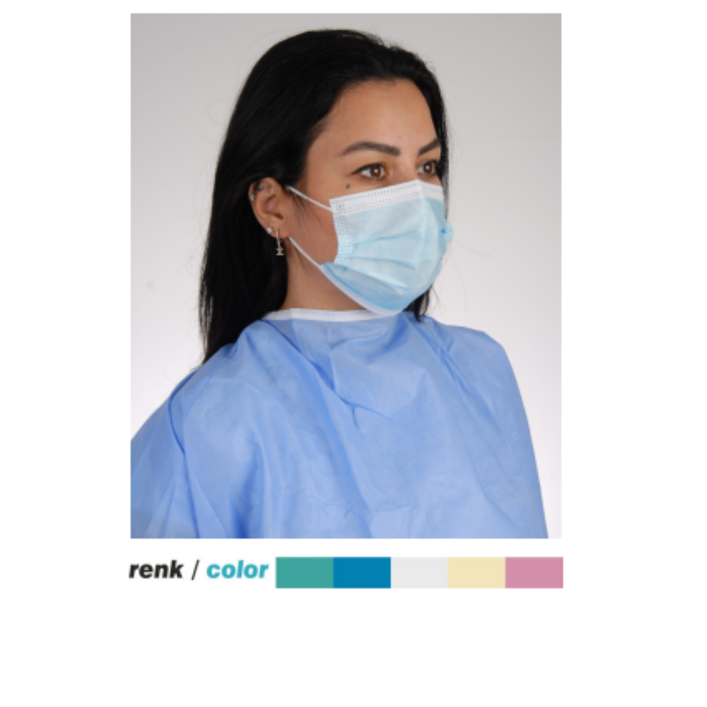 LASTİKLİ CERRAHİ MASKE - ELASTIC SURGICAL MASK